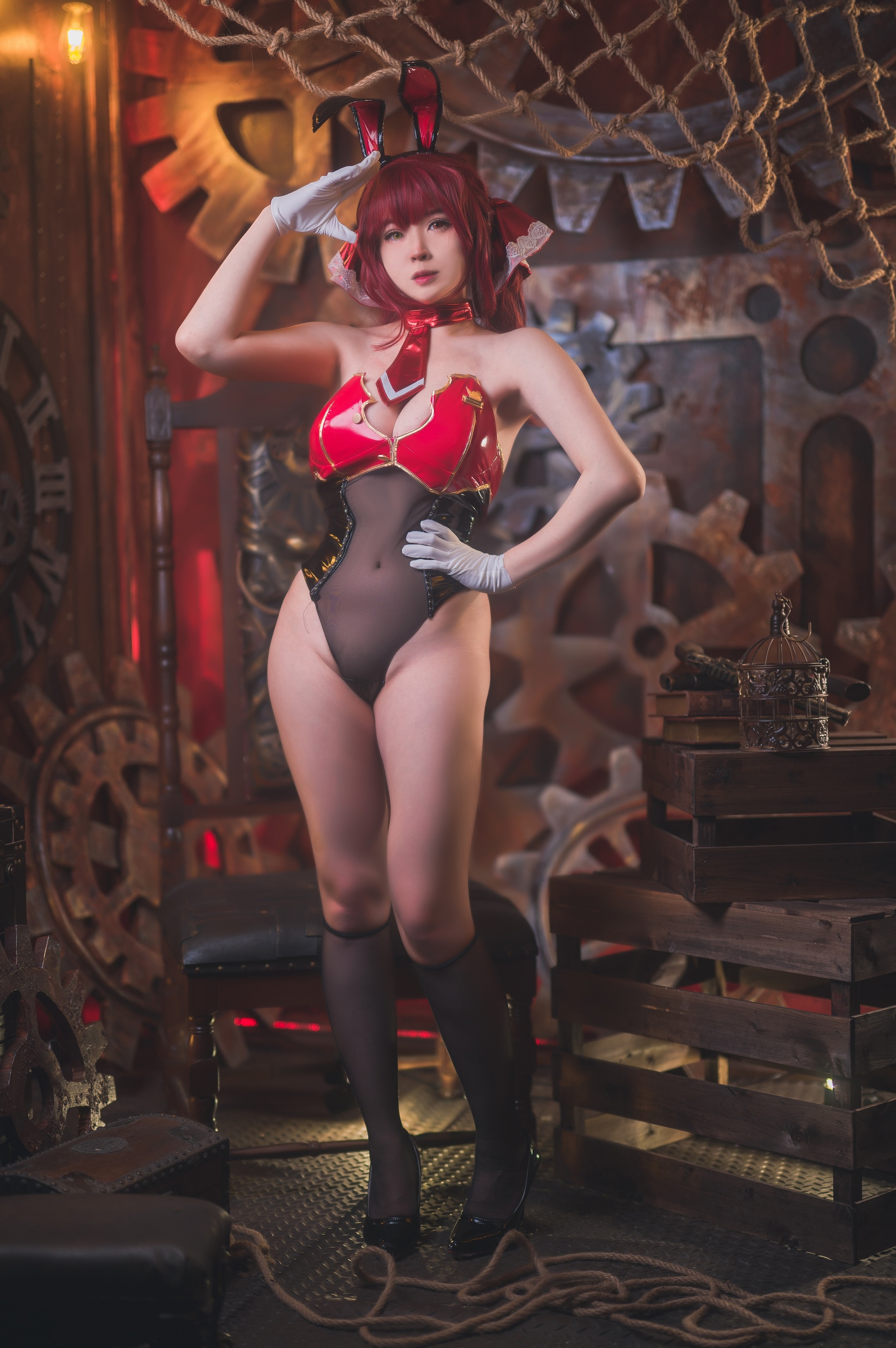 图片[1]-Hatori Sama – NO.002 Houshou Marine Bunny[24P]-XikXak